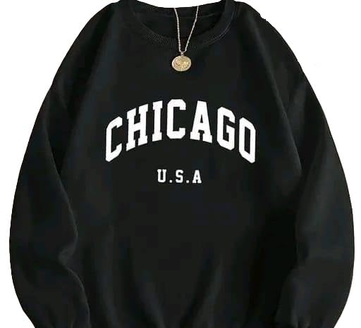 Women Girls Acrylic Printed Sweatshirt Full Sleeve Stylish Winter Casual Pullover-picture-52