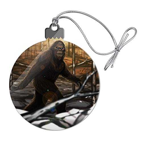 GRAPHICS & MORE Bigfoot Sasquatch Walking in The Woods Acrylic Christmas Tree Holiday Ornament