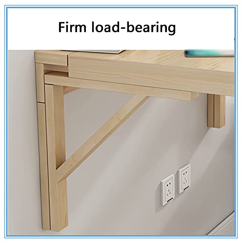 Table pliante murale en pin pour un gain de place optimal - 8