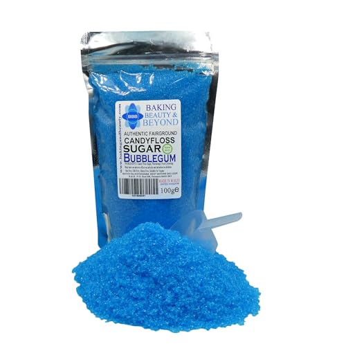 Baking Beauty and Beyond Premium Candy Floss Sugar 100g - Bubblegum Flavour