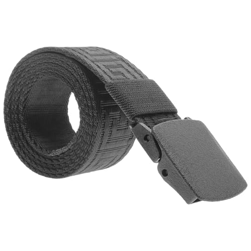 Artibetter Cinturón para Hombre Hebilla de Plástico y Poliéster Ajustable, Diseño Práctico y Fácil de Usar, Adecuado para Viajes y Ocasiones Formales