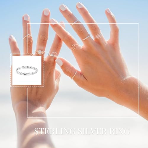Handmade Studio Sterling Silver Stacking Ring thumb #3