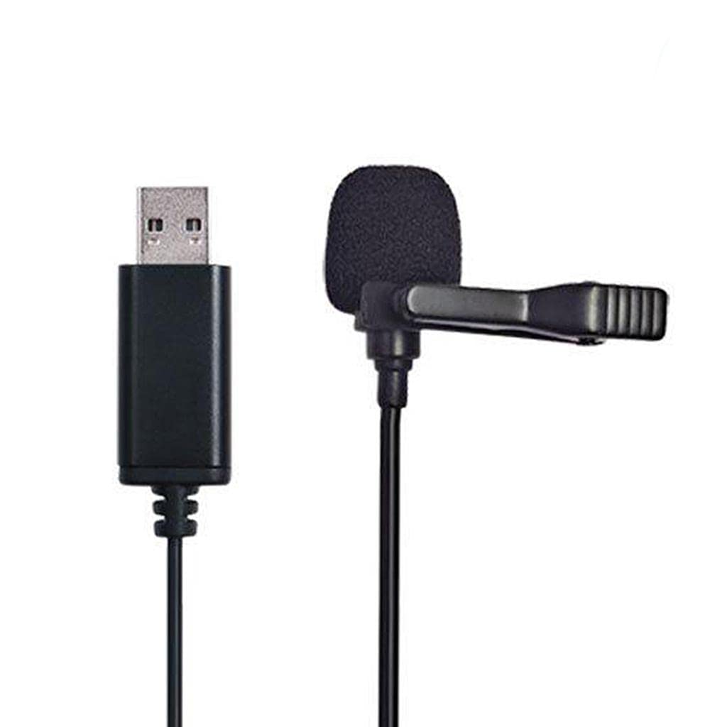 CALANDIS USB External Microphone W/Collar Clip Mic & Cable for Smartphone Laptop PC-image-7