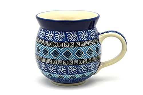 Taza cerámica Polish Pottery 11 oz Burbuja Aztec Sky miniatura 1