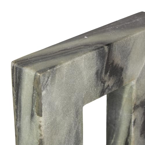 Set de 3 estatuas decorativas abstractas de mármol negro miniatura 4