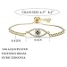 Gold Evil Eye Bracelets, 18K Gold Plated Adjustable ojo Bracelet Eye of Protection Bracelet Gold Evil Eye Amulet Evil Eye Jewelry Bangle Bracelets for Women(evil eye-gold)