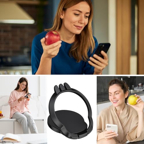 Soporte de para teléfono móvil, Soporte de de Metal, Agarre de Dedo móvil, Accesorio Delgado para teléfono con Giratorio para Escribir, Ver vídeos, videollamadas, Tomar Fotos - imagen 4