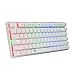 immagine 4TKL tastiera meccanica Outemu marrone interruttore RGB LED retroilluminato tastiera modulare layout US, bianco Z88