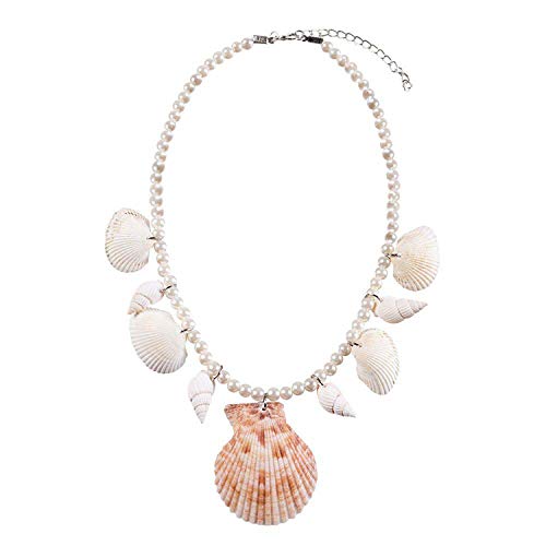 Boland 51031 - Halskette Meerjungfrau, Kette mit Muscheln und Perlen,...