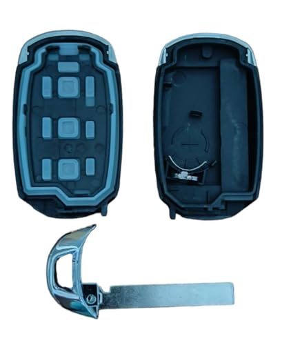 Image of Car Key Replacement Remote Key Shell for Hyundai Verna Fluidic (2017-23) 3 Buttons Smart Key..