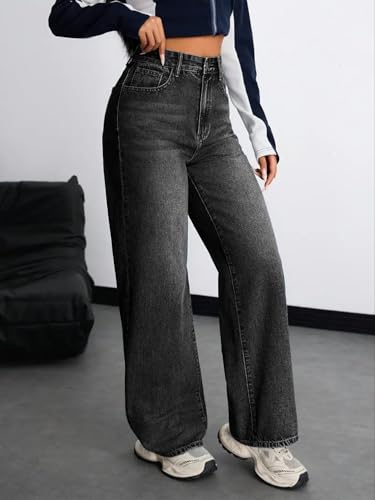 Image of Nifty Women's Denim Stretchable High Waist Baggy Jeans for Women