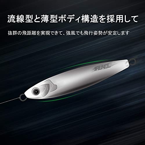 ランケル（RUNCL） メタルジグ ジグパラ メタルバイブ 鉄板バイブ フック付き ジグ セットアッパー バイブレーション 遠投 バス釣り 海釣り ハードルアー シーバス ルアー オールシーズンに対応（10g 15g 20g） 5枚目