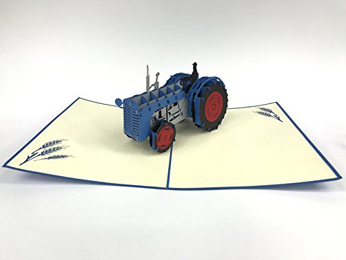 GrandGift - Biglietto di auguri con trattore 3D