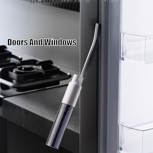 Image of Hard Bristle Crevice Cleaning Brushes,Crevice Cleaning Brush with Spray Bottle,Applicable for Narrow Spaces Baseboard Faucets Crevice Cleaning Brush,1 Pieces.