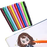 Plesuxfy 2 Pcs Stylo de Peinture à l'eau Magique 12 pièces - Effacement des marqueurs de Tableau Blanc Stylo de Peinture à l'eau Doodle,Bas de Noël pour Tout-Petits pour garçons et Filles