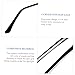 KALLORY 1Pair Fashionable Eyeglasses Replacement Temples Allergy Metal Arms Durable Sunglasses Replacement Leg for Comfortable Fit and Stylish Look
