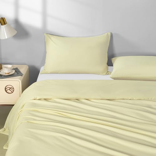 Image of King Size Zipper Pillow Cases Set of 2,Beige,20x36 Inches | Soft Comfortable, Not Shrink, Breathable Luxury