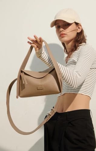 YFGBCX Small Crossbody Purses for Women, Small Shoulder Hangbags Womens Handbags Crossbody Crescent Hobo Bag Trendy (Khaki)2