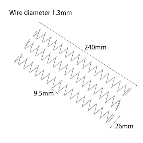 Ressort rectangulaire en acier inoxydable compression mécanique 1pc