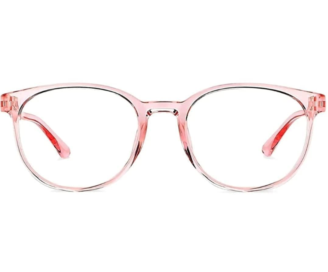 DESEOX Unisex Anti glare Zero Power Glasses Pink Spectacles Frame Computer Eyeglasses for Eye Protection from Mobile Laptop (B0BQYXYR3L) Amazon Price History, Amazon Price Tracker