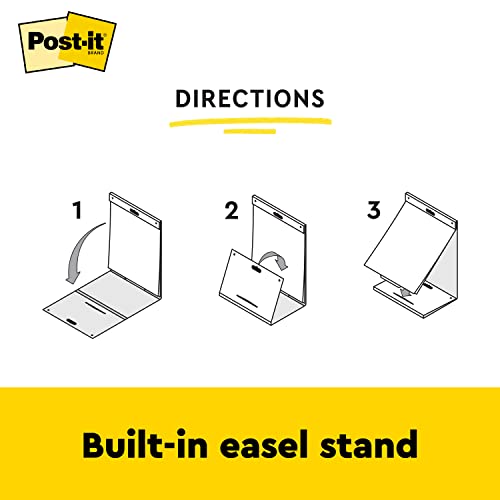 Post-It Doodle Pad, Portable Art Easel, Self-Stick Tabletop Easel Pad, 20 In X 23 In, 20 Sheets/Pad, 2 Pads/Pack (563R-Dp) #TOP7