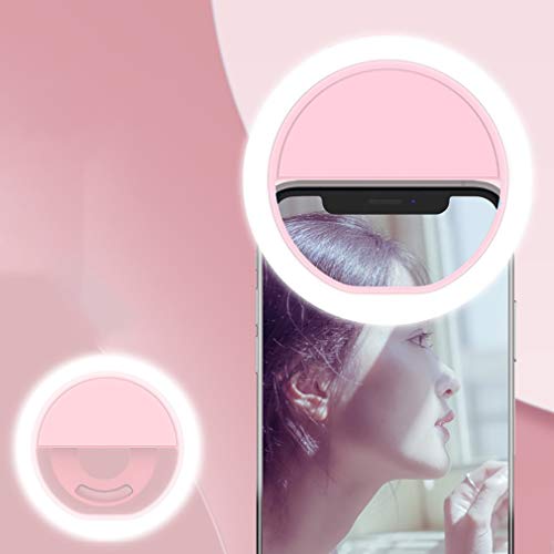 Makeup Licht Clip auf Selfie Ringlicht wiederaufladbar 3 Level Helligkeit für Tiktok-Influencers-Geschichten Fotos… – Bild 3