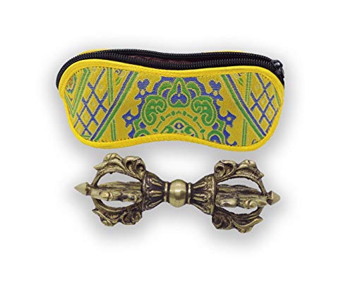 Manos de Tíbet tibetano hecho a mano grande Vajra Dorje TSE SHIPA para meditación ri-40