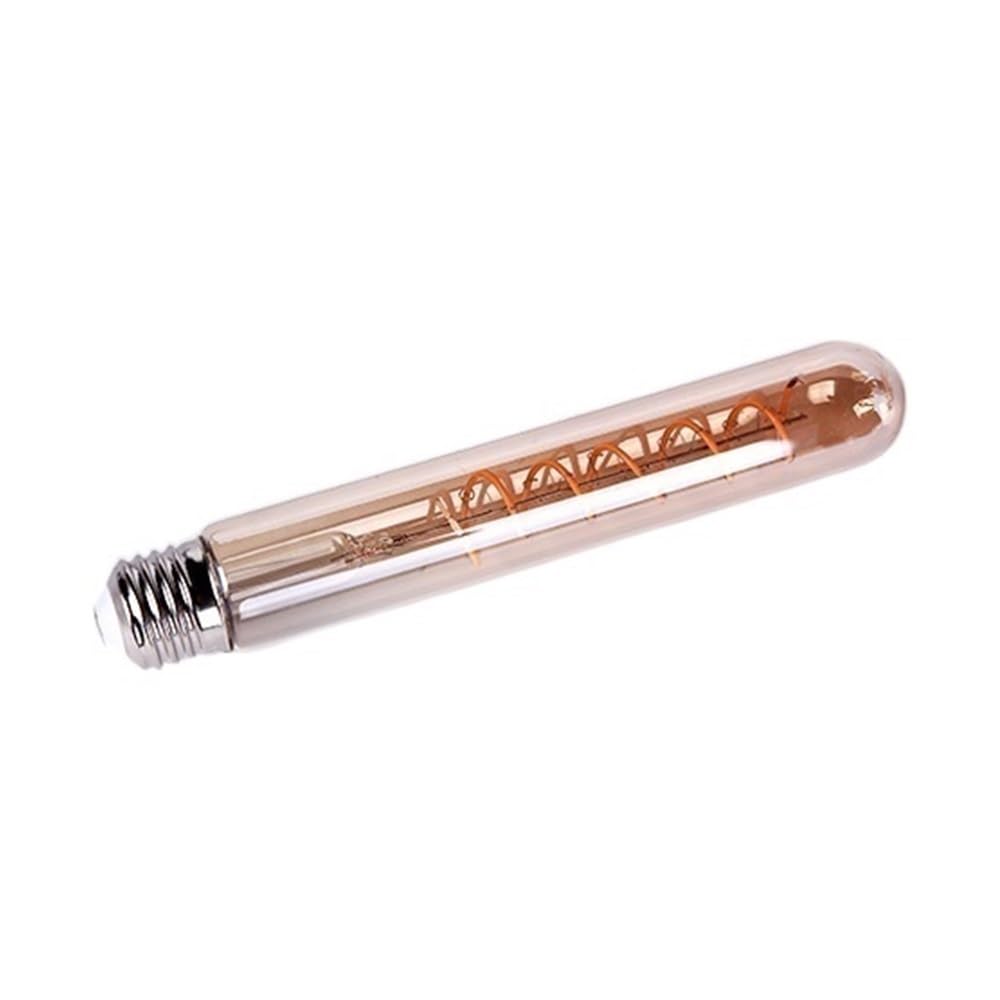fengyan Casa bombillas, Paquete de 6 bombillas de filamento en espiral LED Vintage AC220V E27 bombilla LED Edison Retro T45 ST64 G80 G95 G125 Familiar Lámpara(Warm White T185)