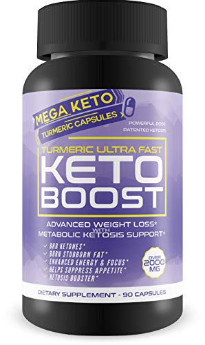 Turmeric Ultra Fast Keto Boost - 2180 MG Keto Max Power Formula - Reduce Appetite - Balance Metabolism - Release Fat Stores - Keto Boost Keto Pills - Keto Bhb Turmeric & Ginger Capsules
