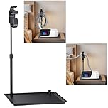 CPAP Protector Mat & CPAP Hose Holder - Bedside Organizer with Retractable CPAP Hook for CPAP Mask & Tubing, Keeps CPAP Supplies Neat and Tidy, Enhances Sleep Quality (Black)