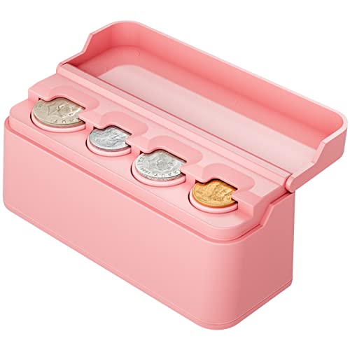 Porte-pièces pour voiture JOYTUTUS idéal péage et caddie rose