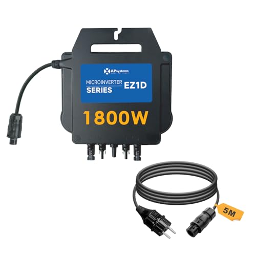 APsystems EZ1 Micro onduleur, Plug & Play, idéal pour Centrale électrique de Balcon (EZ1D 1800W...