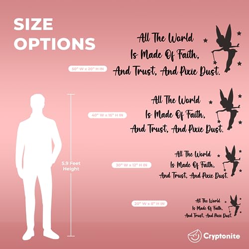 All The World Is Made Of Faith And Trust And Pixie Dust Wall Decor I Peter Pan Wall Decal L Baby Room Decor I Nursery Wall Decal For Baby Boy & Girl Decoration I Stickers For Kids I Multiple Options For Customization #TOP3