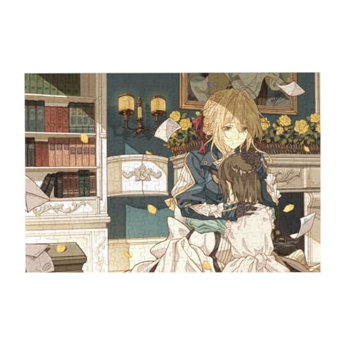 Rompecabezas de personajes de anime, Violet Evergarden/Claudia Hodgins figura póster, 200/300/500 piezas de sierra de calar educativa (madera)