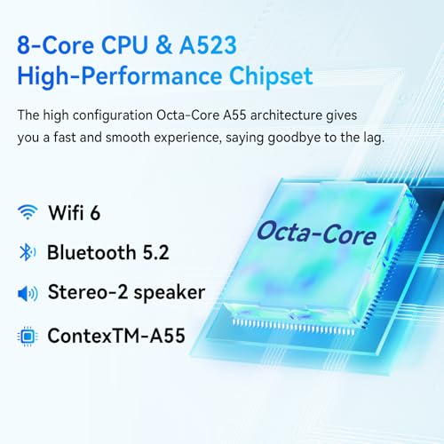 Image of Android 14 Tablet, Octa-Core 10 inch Tablets, 10(4+6)RAM+128GB ROM (Expand to 1TB), Android Tablet with Bluetooth 5.3, WiFi 6, 5MP+8MP Dual Camera, Face ID, 4G Dongle Wireless Internet (Gray)