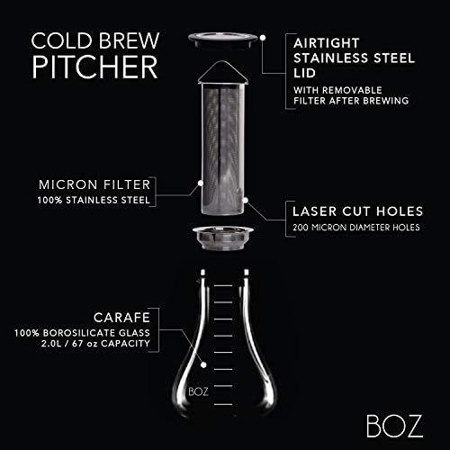 BOZ Cold Brew Coffee Maker - Cold Brew 