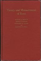 Theory and Measurement of Rent B000PYA40C Book Cover