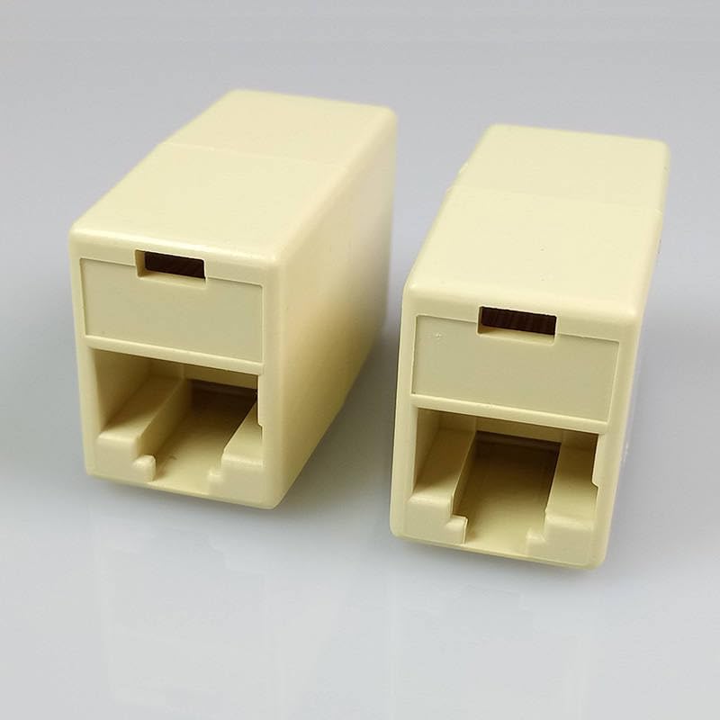 100pcs/lot Newtwork Ethernet LAN Cable Coupler Connector RJ45 CAT 5 5E Extender Plug Adapter Factory