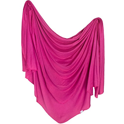 Image of Copper Pearl Baby Swaddle Blanket - Premium Knit Baby Blanket, Large Soft Stretchy Receiving Blankets for Baby Boy and Girl, Swaddles for Newborn, Infant, and Toddler (Berry)