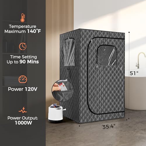 Personal Steam Sauna with Chair