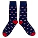 SockFly US Flag Dress Socks Funny Novelty Crazy Fun Design Men Size 8-12 Cotton Casual Crew Colorful Funky Fancy Socks Gift for Men