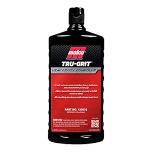 Malco Tru Grit – Heavy Duty Buffing and Polishing Compound for Cars/Automotive Paint Correction and Detailing/Removes 1000-1500 Grit Sand Scratches / 32 Oz. (120032)