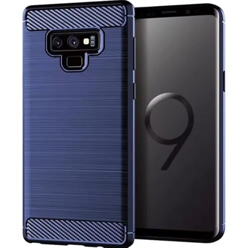 Image of Hybrid Carbon Fiber Back Case for Samsung Galaxy Note 9 (Blue)