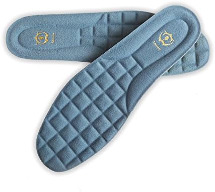 Memory Foam Insoles for Men Comfort Shoe Inserts with Arch Support - Premium Cushioning Orthopedic Heel Pain & Plantar Fasciitis Arch Support Work Boots Shoe Insoles Grey