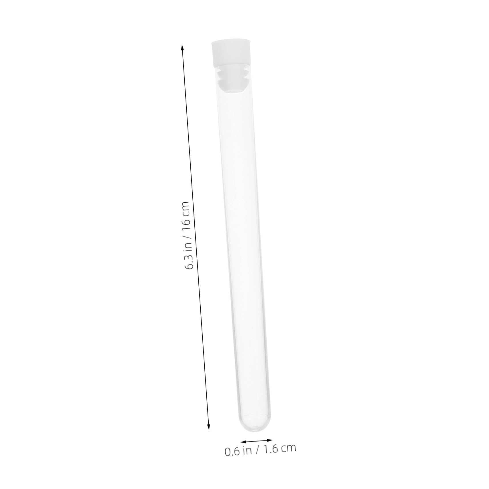 Unomor Test Tube Container 50pcs Plastic Storage Tubes Needle Holder for Sample Science Projects