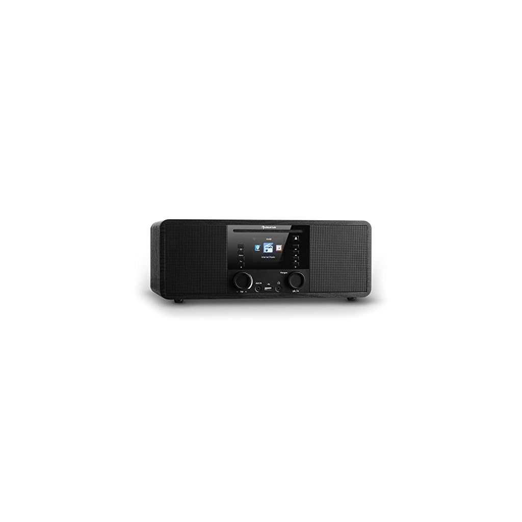 AUNA IR-190 - Digitalradio, Internetradio, UKW Radio, 2 x 8 W RMS, Wecker, Netzwerkplayer, Bluetooth, USB-Port, AUX…