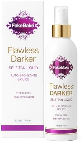 Fake Bake Flawless Self Tanner Liquid | Long Lasting Fake Tan | 6 Oz