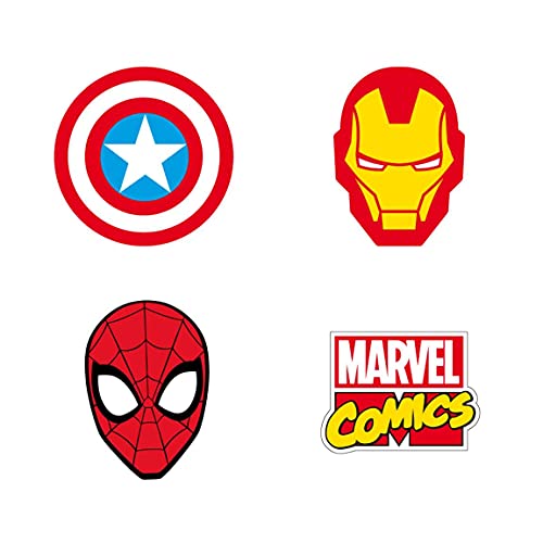 4 Radiergummis, Iron Man, Spiderman, Kapitän Amerika, Avengers