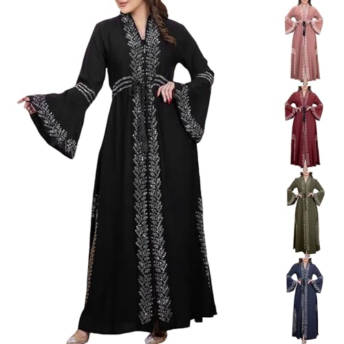 Abayas vestido musulmán de satén para Ramadán y eventos de gala 2
