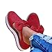 Luftkissen Fitness Walkingschuhe Schnürschuhe Laufsportschuhe Straßenlaufschuhe Running Turnschuhe Mesh Sportschuhe Atmungsaktiv Freizeit Leicht Flacheschuhe Wanderschuhe Damen Laufschuhe Sneaker
